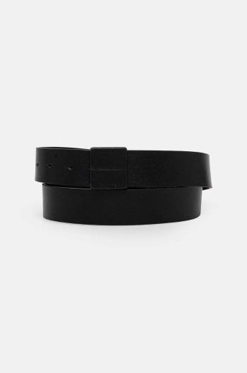 Kožený opasok Calvin Klein pánsky, čierna farba, K50K512320