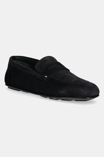 Semišové mokasíny Giuseppe Zanotti Rupert pánske, čierna farba, EU50021.001