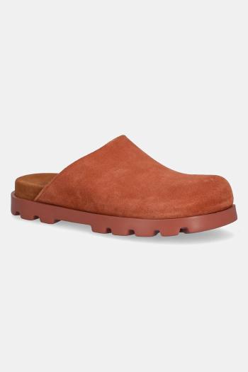 Semišové šľapky Camper Brutus Sandal oranžová farba, K201545-009