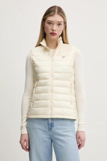 Vesta Guess Jeans dámska, béžová farba, prechodná, W5RN55 WHAB2
