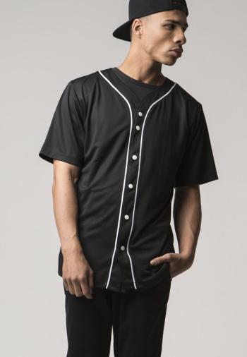 Urban Classics Baseball Mesh Jersey blk/wht - L