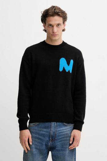 Vlnený sveter MSGM čierna farba, 3940MM204.257596