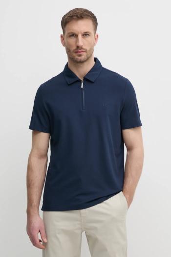 Polo tričko Michael Kors pánske, tmavomodrá farba, jednofarebné, CS552HOHFK