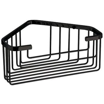 GEDY SMART rohová polica do sprchy, 200 × 80 × 151mm, čierna mat (2483-14)