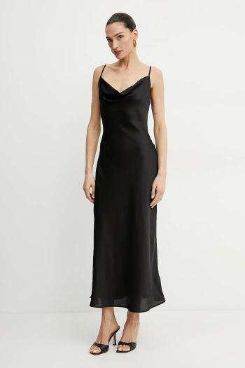 Šaty Guess NEW AKILINA čierna farba, maxi, priliehavá, W5GK85 WH9C2