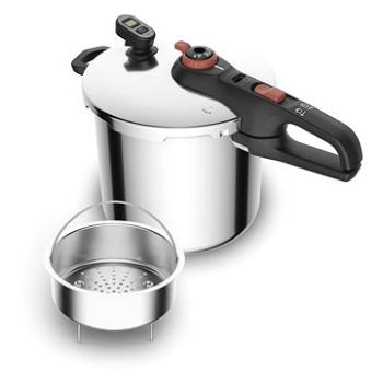 Tefal Tlakový hrniec 8 l Secure Chrono P2594401 + ZDARMA Panvica Tefal
