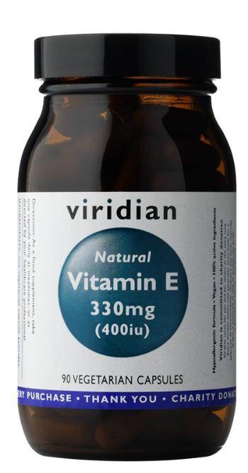 VIRIDIAN Vitamín E 330mg 400iu, 90 kapsúl