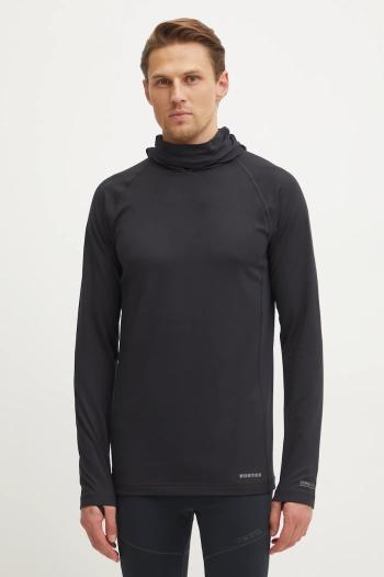 Funkčné tričko s dlhým rukávom Burton Midweight X Base Layer Long Neck Hoodie čierna farba, 222011