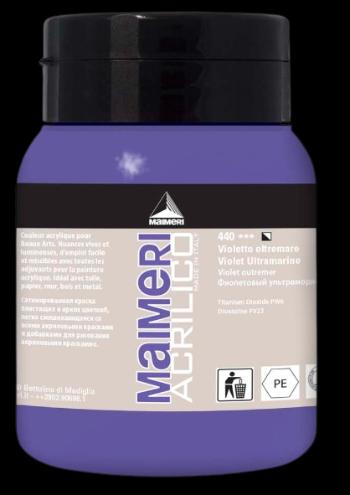 MAIMERI ACRILICO - Akrylové farby 440 - ultramarine violet, 0,5 L