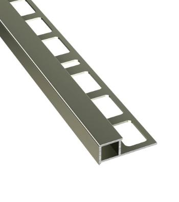 Lišta ukončovací " pravouhlý" Havos champagne, hliník elox, dĺžka 250 cm, výška hrany 10 mm, ALECHH10250