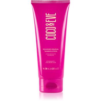 Coco & Eve Sunny Honey Sun-kissed Gradual Tanning Lotion samoopaľovacie mlieko pre postupné opálenie s vôňou Coco-Mango 200 ml