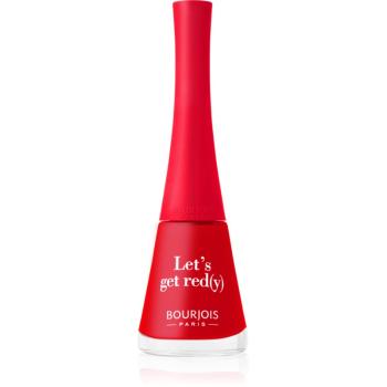 Bourjois 1 Seconde rýchloschnúci lak na nechty odtieň 009 Let's Get Red(y) 9 ml