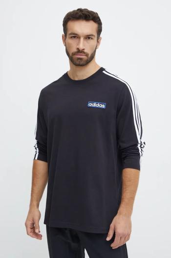 Bavlnené tričko s dlhým rukávom adidas Originals Adibreak Longsleeve Tee čierna farba, s nášivkou, IY4850