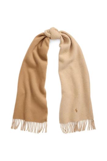 Vlnený šál Polo Ralph Lauren šedá farba, jednofarebný, 455954371