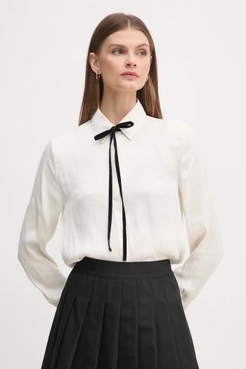 Košeľa Pepe Jeans ATHENEA dámska, béžová farba, regular, s klasickým golierom, PL304970