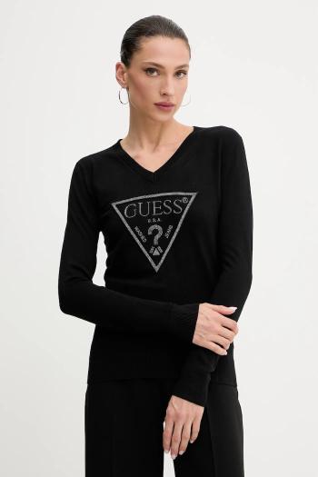 Sveter Guess MIRIAM dámsky, čierna farba, tenký, W5GR19 Z2NQ2