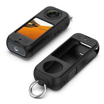 PROTEMIO Silikónový obal pre akčnú kameru Insta360 X4 čierny