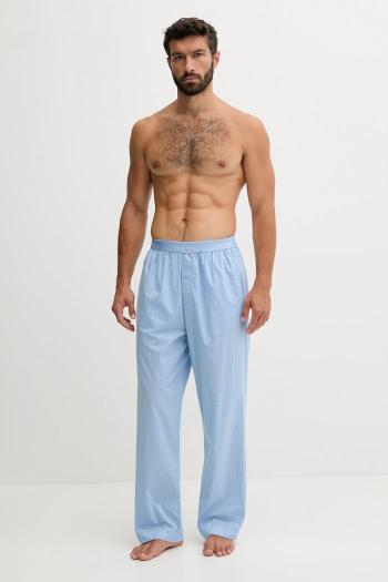 Bavlnené pyžamové nohavice Calvin Klein Underwear modrá farba, jednofarebné, LV00NM2830