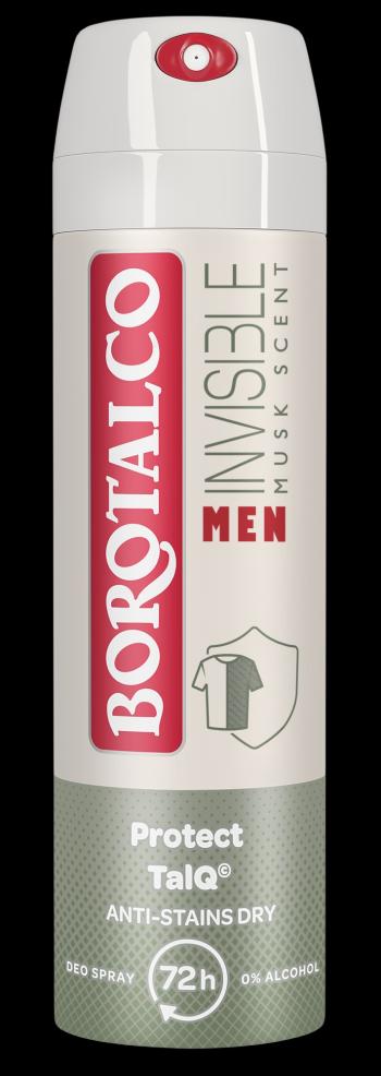 BOROTALCO Men Invisible Musk Scent Protect TalQ, Dezodorant sprej pre mužov 150 ml