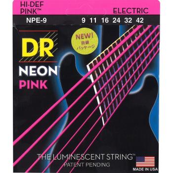 DR Strings NPE-9 Neon Struny pre elektrickú gitaru