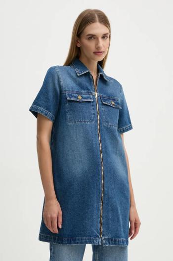 Rifľové šaty A.P.C. robe amanda mini, rovný strih, COGZU.F35104