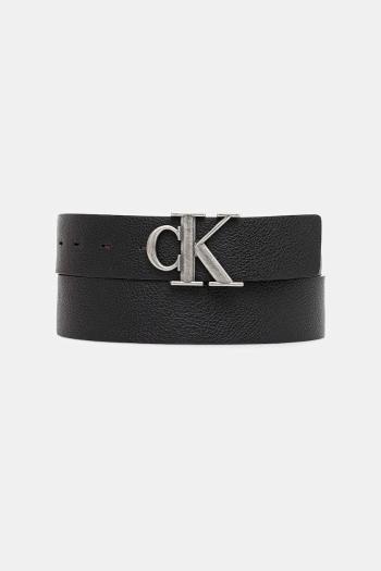 Obojstranný opasok Calvin Klein čierna farba, LV04D7017G