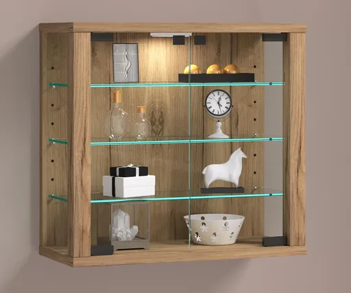 VCM Nástěnná vitrína Vitrosa S, dub medový