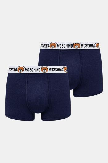 Boxerky Moschino Underwear 2-pak pánske, tmavomodrá farba, 13874402