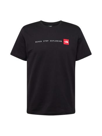 THE NORTH FACE Póló 'Never Stop Exploring'  piros / fekete / fehér