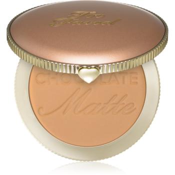 Too Faced Chocolate Soleil Matte Bronzer bronzer s matným efektom odtieň Milk Chocolate 8 g