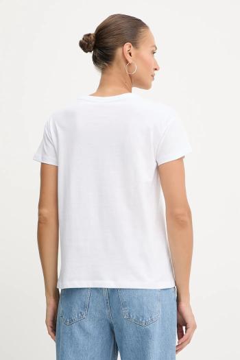 Bavlnené tričko Armani Exchange dámske, biela farba, XW001361 AF10356