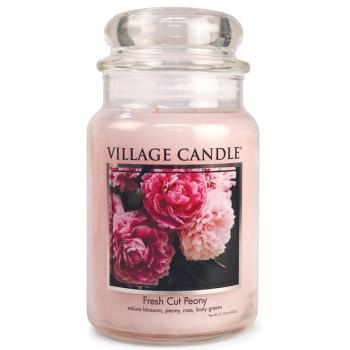 Village Candle Vonná sviečka v skle Fresh Cut Peony 602 g