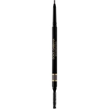 Dolce&Gabbana Brow Restyler Pencil ceruzka na obočie s kefkou odtieň 04 Dark Brown - Neutral Medium Brown 0.09 g