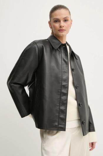 Bunda Calvin Klein dámska, čierna farba, prechodná, K20K208337