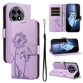 ART DANDELION Peňaženkové puzdro pre OnePlus 13R 5G fialové