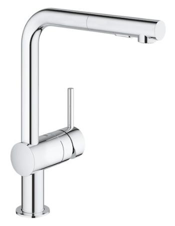 Drezová batéria GROHE Minta s vyťahovacou sprškou chróm 30274000