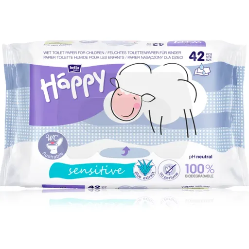 Bella Baby Happy Sensitive vlhčený toaletný papier 42 ks