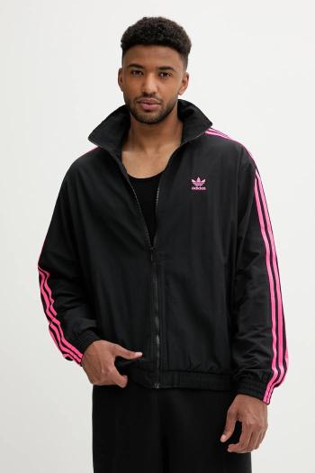Bunda adidas Originals Firebird čierna farba, prechodná, JY1332
