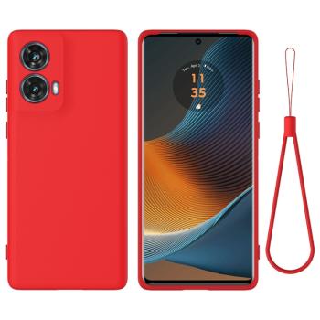 RUBBER Ochranný obal pre Motorola Moto G85 5G červený