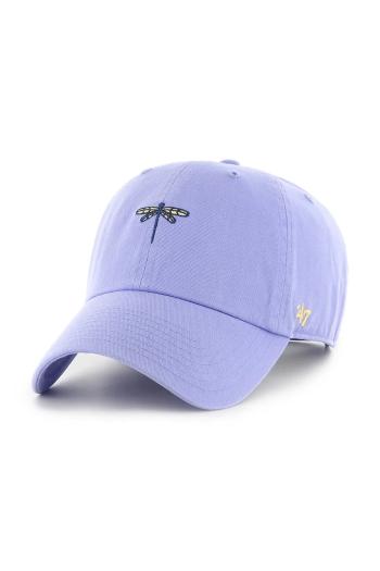Bavlnená šiltovka 47 brand Animal Base Runner fialová farba, jednofarebná, XX-BSRIC1411GWS-LV