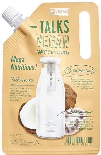 Missha Vegánska nočná pleťová maska Vegan Squeeze Mega Nutritious (Pocket Sleeping Mask) 10 g