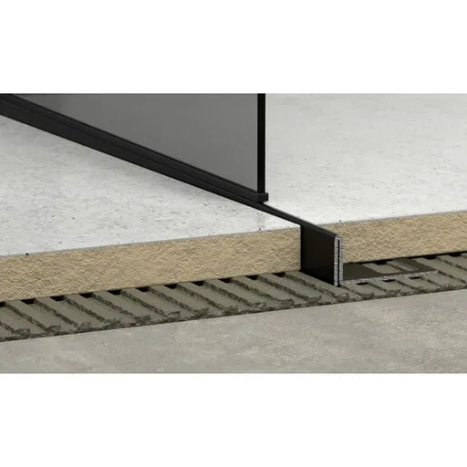 Lišta pravá Havos čierna, nerez komaxit, dĺžka 150 cm, výška hrany 10 mm, SPNRZK10150PC