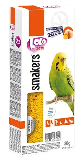 Lolo Pets Smakers Tyčinky vajíčkovej pre andulky 80 g