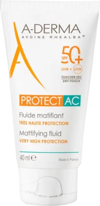 A-DERMA Ochranný zmatňujúci fluid SPF 50+ Protect AC (Mattifying Fluid) 40 ml