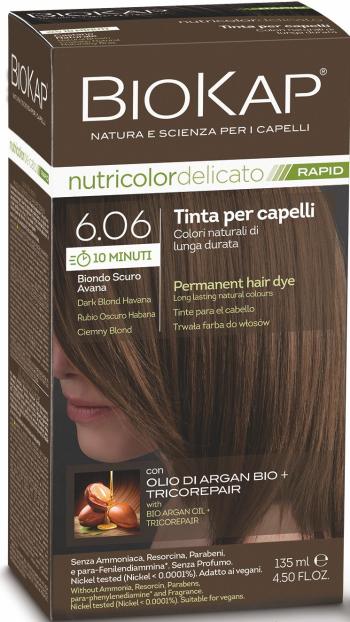 Biokap BIOKAP DELICATO RAPID barva na vlasy - 6.06 Tmavá blond Havana 135 ml