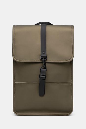 Ruksak Rains Backpack Mini W3 zelená farba, veľký, jednofarebný, 13020.105