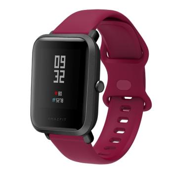 BUTTERFLY Silikónový remienok Xiaomi Amazfit GTS 2 / GTS 2e / GTS 2 Mini 20mm bordový