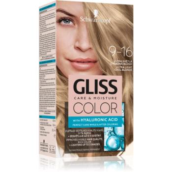 Schwarzkopf Gliss Color permanentná farba na vlasy odtieň 9-16 Ultra Light Cool Blonde 1 ks