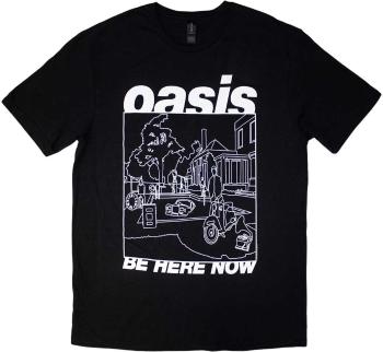 Oasis Tričko Be Here Now Line Drawing Unisex Black S