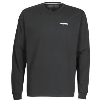 Patagonia  M'S L/S P-6 LOGO RESPONSIBILI-TEE  Tričká s dlhým rukávom Čierna